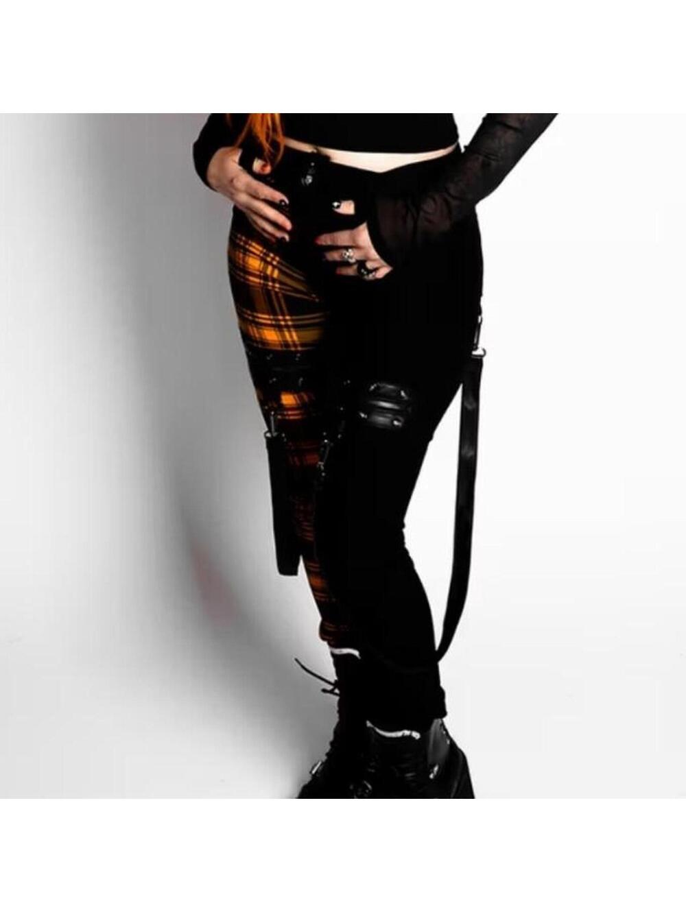 ✨ RARE Killstar x Avril Lavigne Split Plaid Bondage Pants ✨ - Picture 2 of 3